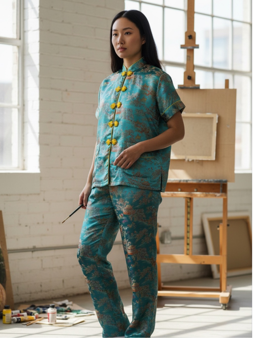 SOLZ SQUIRREL satin pajama set